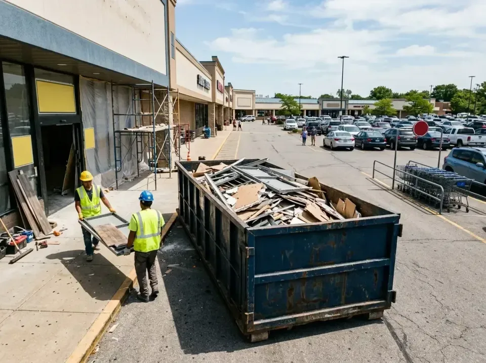 retail-store-renovation-debris-003 — frequently asked questions, Roll-off Dumpster Rentals in Muscle Shoals, AL